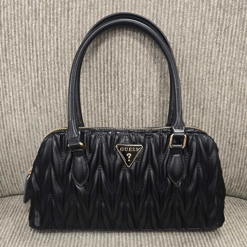 NEW Guess Quilted Satchel Handbag